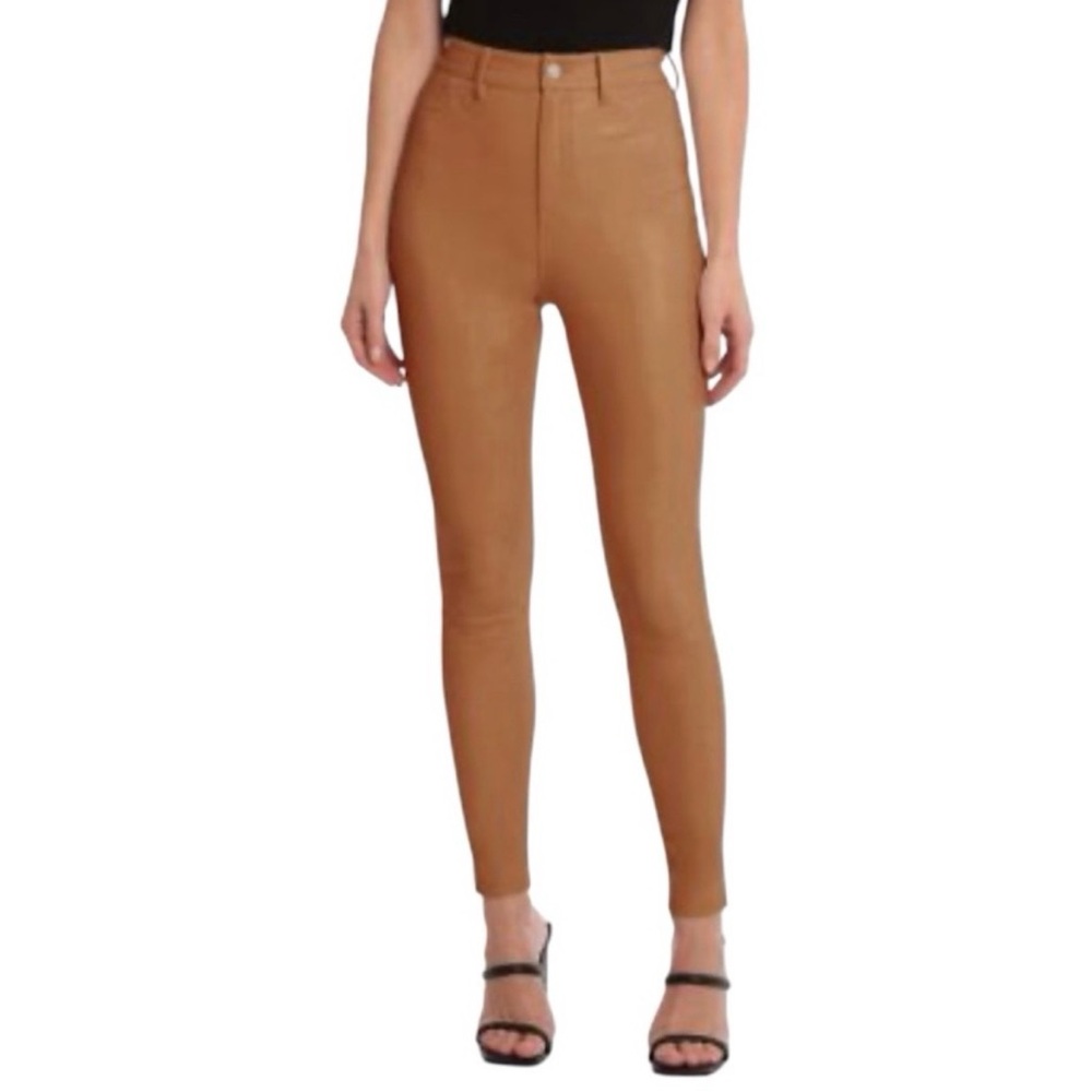 BNWT! Anthropologie Avec Les Filles Faux Leather Brown Pants